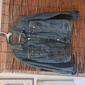 Hand painted Women's Levi jacket by me. Jetsons Cartoons